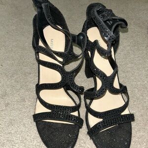 Marciano Black Strappy Heels